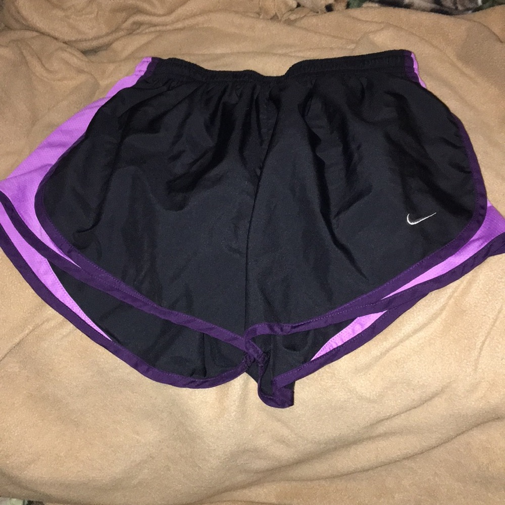 Nike black and purple shorts